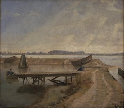 Septemberdag på Kalvebodstrand av Poul S. Christiansen