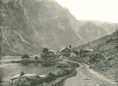 Telefonstation och hotell, Gudvangen, Norge, 1895. av Poulton and Co