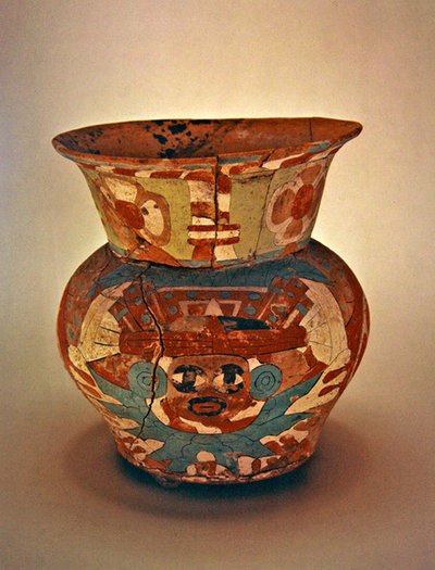 Dekorerad vas, Teotihuacan Culture (keramik) av Pre Columbian Pre Columbian