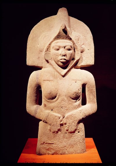 Kvinnlig fruktbarhetsfigur, Huaztec av Pre Columbian