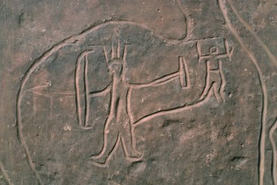 Människofigur (hällmålning) av Prehistoric