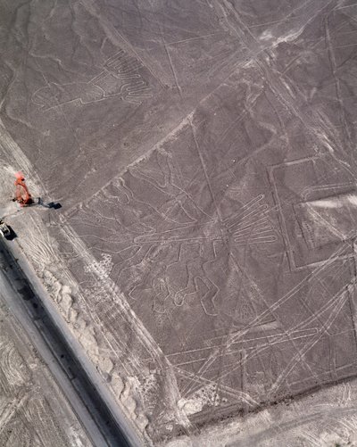 Flygfoto över Nazca-linjerna (fotografi av Prehistoric Prehistoric