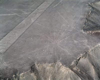 Flygfoto över Nazca-linjerna (fotografi av Prehistoric Prehistoric
