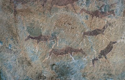 Djurfigurer (grottmålning) av Prehistoric Prehistoric