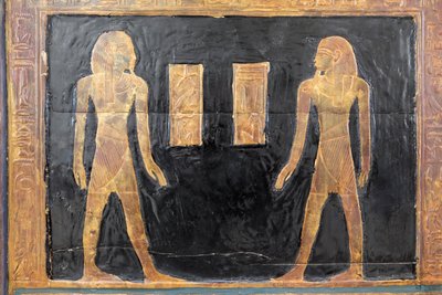 Canopic box av Yuya, detalj, Egyptiska museet, Kairo, Egypten av Prehistoric Prehistoric