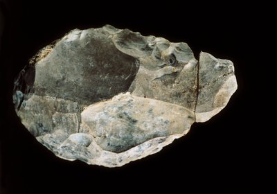 Dubbelsidig flinta, övre paleolitikum (flinta) av Prehistoric Prehistoric