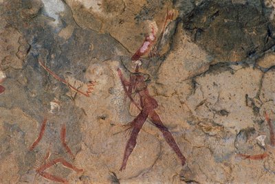 Människofigur (grottmålning) av Prehistoric Prehistoric