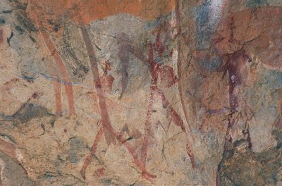 Människofigurer (grottmålning) av Prehistoric Prehistoric