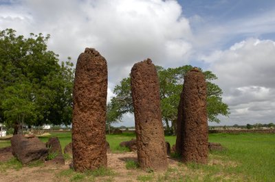 Förhistoria: Megalitisk cirkel av stenar från Wassu, Gambia (foto) av Prehistoric Prehistoric