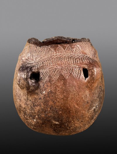 Förhistoria: keramisk vas, neolitisk. Kommer från Cacin (keramik) av Prehistoric Prehistoric