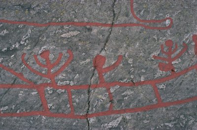 Sweden, Vastra Gotaland County, Norrkoping, rock carvings in Tanum or Tanumshede av Prehistoric Prehistoric