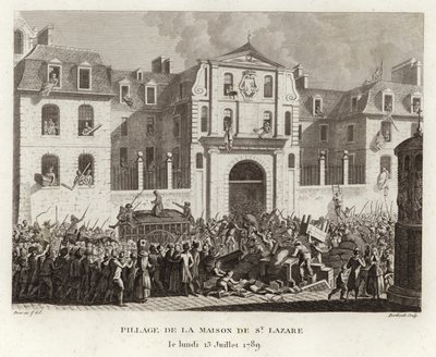 Plundrar huset St Lazare av Prieur