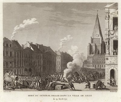 General Dillons död i Ville de Lille av Prieur