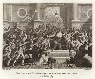 Jacques de Flesselles död av Prieur