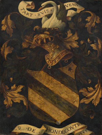 Krönt vapen [omvänd] av Probably Antwerp 16th Century