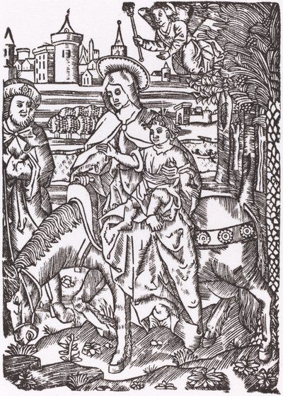 Flygningen till Egypten av Probably French 16th Century