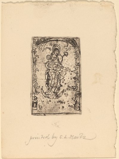 Madonna och barn av Probably Netherlandish 15th Century