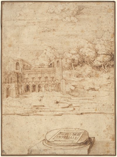 Den kejserliga villan av Probably Titian Venetian 16th Century