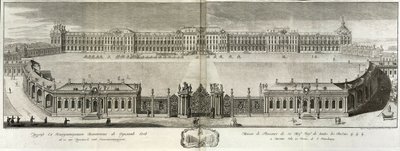 Utsikt över Katarinapalatset i Tsarskoye Selo, 1761 av Prokofy Artemyevich Artemyev