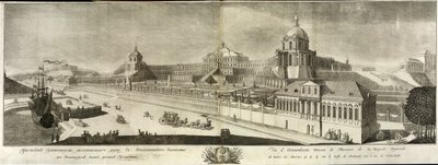 Utsikt över Grand Oranienbaum Palace, 1761 av Prokofy Artemyevich Artemyev
