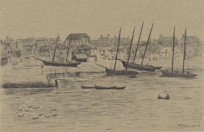Fiskebyn St. Ives av Prosper Alphonse Isaac