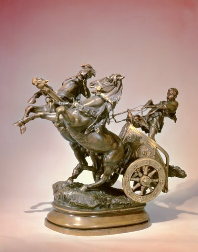 Stridsvagn (brons) av Prosper Lecourtier