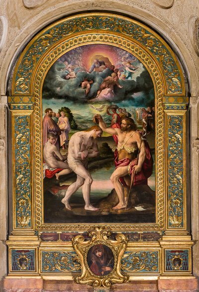 Kristi dop av Johannes av Prospero Fontana