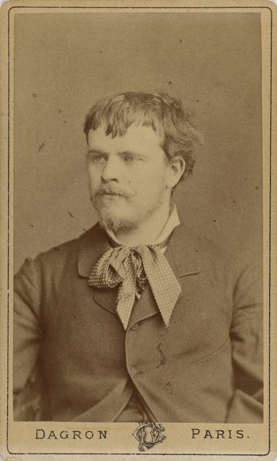 Porträtt av målaren Jules Bastien-Lepage 1848-1884, ca. 1875. av Prudent René Patrice Dagron