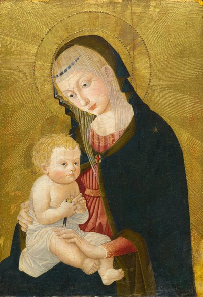 Madonna och barn, efter 1445 (tempera och bladguld på panel) av Pseudo Jacopino di Francesco