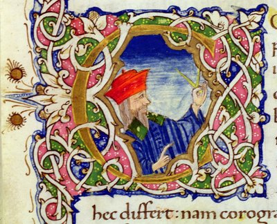 Ms Lat 463 fol.21r Historikerad initial 