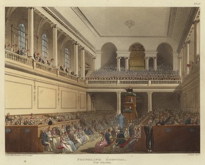 Foundling sjukhus av Pugin and Rowlandson