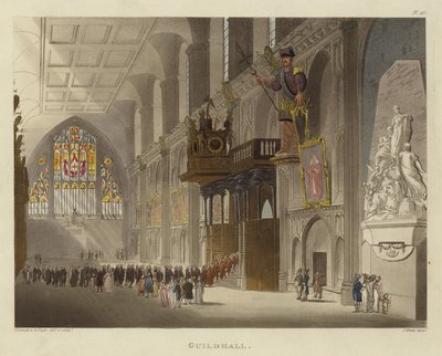 Guildhall av Pugin and Rowlandson