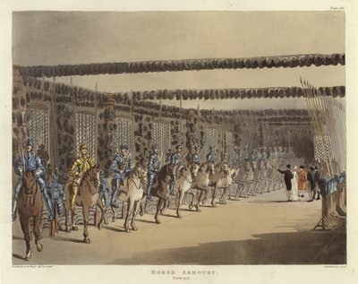 Hästars vapenförråd av Pugin and Rowlandson