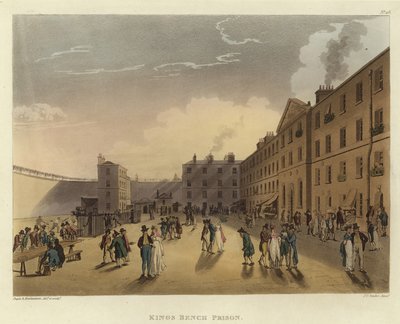 Kings Bench Prison av Pugin and Rowlandson
