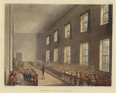Militärhögskolan av Pugin and Rowlandson
