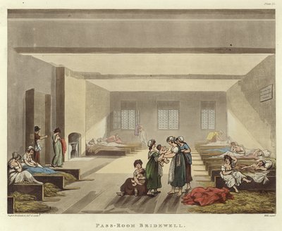 Passera rummet Bridewell av Pugin and Rowlandson