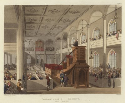 Filantropiskt samhälle av Pugin and Rowlandson