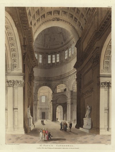St Pauls katedral av Pugin and Rowlandson