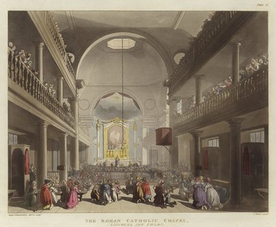 Det romersk-katolska kapellet av Pugin and Rowlandson