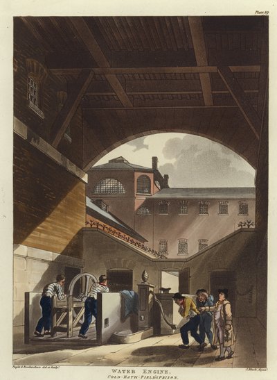 Vattenmotor av Pugin and Rowlandson