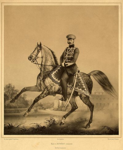 Porträtt av kejsar Alexander II 1818-1881, 1860-1870-talen av Pyotr Fyodorovich Borel