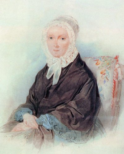 Porträtt av A. N. Venevitinova av Pyotr Fyodorovich Sokolov