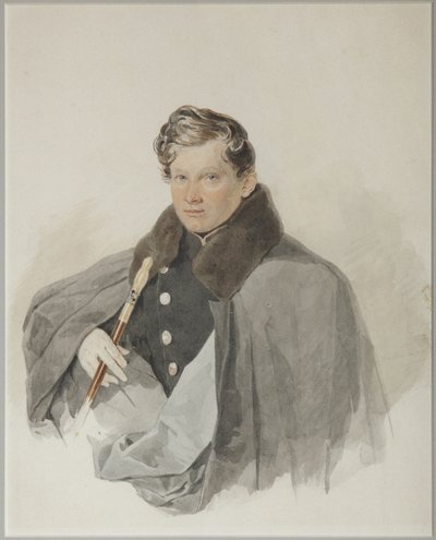 Porträtt av greve Sergei Vasilyevich Trubetskoy 1815-1859, 1835 av Pyotr Fyodorovich Sokolov
