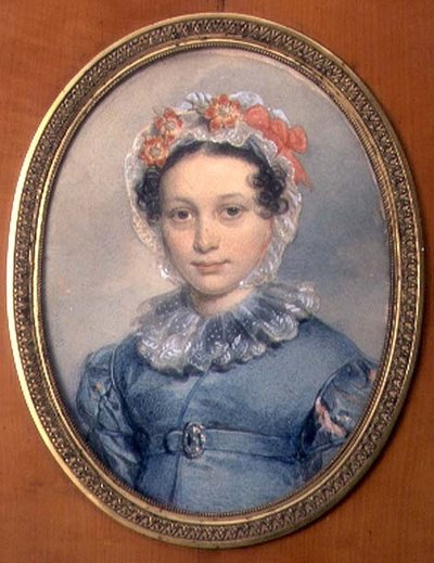 Porträtt av grevinnan Sofia Stepanovna Shcherbatova (1798-1885) av Pyotr Fyodorovich Sokolov
