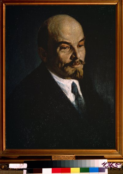 Porträtt av Vladimir Lenin av Pyotr Ivanovich Kelin