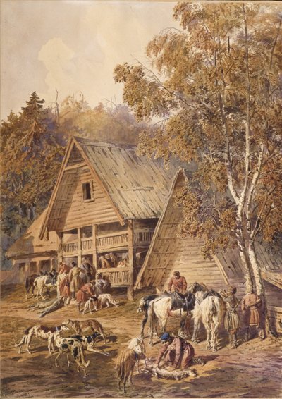 Jägarna, 1863 av Pyotr Petrovich Sokolov