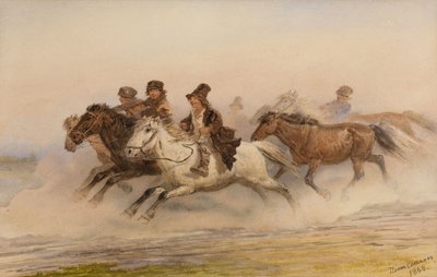 Nattvakten. Illustration för Sketches from a Hunter