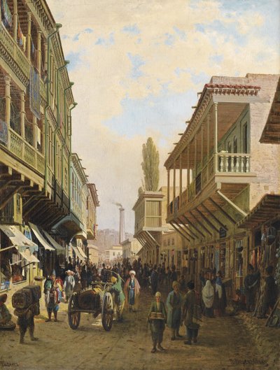En gata i Tiflis av Pjotr ​​​​Petrowitsch Wereschtschagin