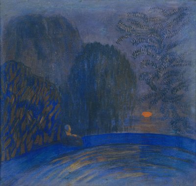 Månmotiv, 1906 av Pyotr Savvich Utkin