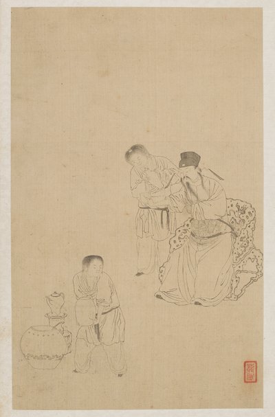 Siffror av Qing Dynasty Chinese School